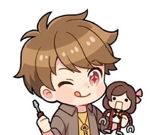 😈 emoji Luke's Chibi Stickers Telegram sticker 7 of 25