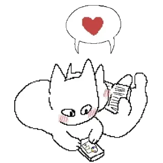 ❤️‍🩹 emoji meow ➡️ @Ctikerubot Telegram sticker 15 of 79