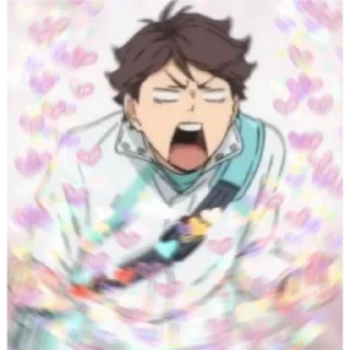 💖 emoji Ойкава Тоору Telegram sticker 10 of 30