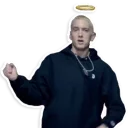 😇 emoji Eminem Telegram sticker 20 of 87