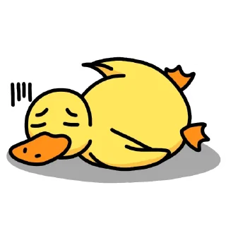 😔 emoji Утка Чиппи Telegram sticker 8 of 15