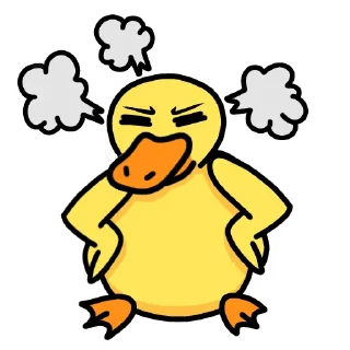 😤 emoji Утка Чиппи Telegram sticker 4 of 15