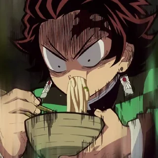 🔥 emoji Kamado Tanjiro X.M @sozdat_stikery_bot Telegram sticker 16 of 85
