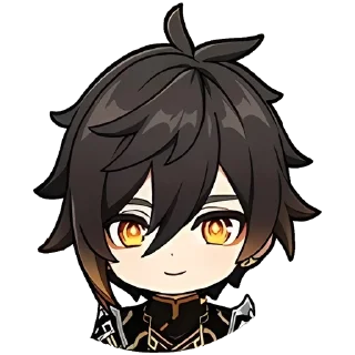 🙂 emoji Genshin Collab @stickersMH Telegram sticker 15 of 39