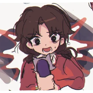 😠 emoji Cassie!! Telegram sticker 12 of 22