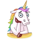 😒 emoji Unicorn Telegram sticker 19 of 30