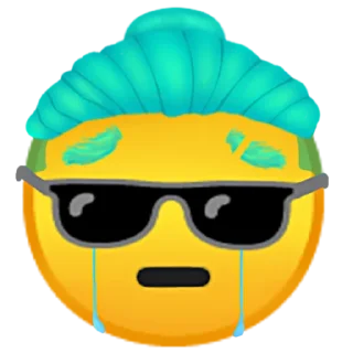 😔 emoji Зелёная крокозябля Telegram sticker 6 of 10