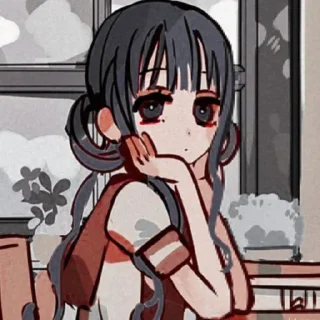 😕 emoji Аой Акане💜 @toiletboundhanakokun_wc Telegram sticker 15 of 36