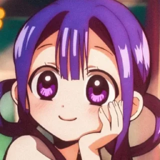 😊 emoji Аой Акане💜 @toiletboundhanakokun_wc Telegram sticker 22 of 36