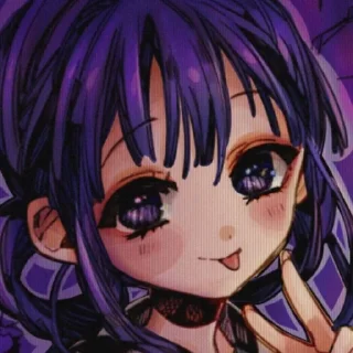 😋 emoji Аой Акане💜 @toiletboundhanakokun_wc Telegram sticker 9 of 36