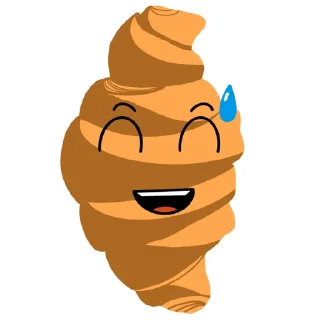😅 emoji Милаш Круассан Telegram sticker 4 of 8