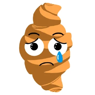 😢 emoji Милаш Круассан Telegram sticker 3 of 8