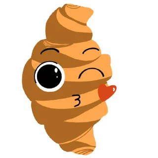 😘 emoji Милаш Круассан Telegram sticker 8 of 8