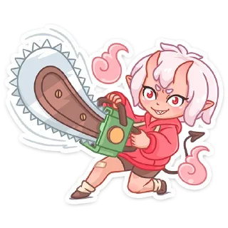 😡 emoji Они-тян :: @stickroom Telegram sticker 8 of 48