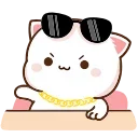 😎 emoji Peach Cat @TgEmojis Telegram sticker 8 of 145