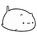 ☺️ emoji White Animated Cat @stickersb2b Telegram sticker 21 of 21