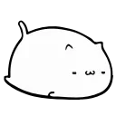 ☺️ emoji White Animated Cat @stickersb2b Telegram sticker 20 of 21