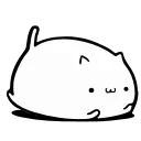 ☺️ emoji White Animated Cat @stickersb2b Telegram sticker 19 of 21