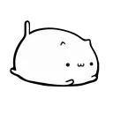 ☺️ emoji White Animated Cat @stickersb2b Telegram sticker 14 of 21