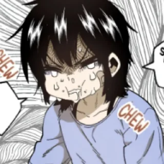 😄 emoji Чах и Ях. @anime_stickers_39 Telegram sticker 4 of 33