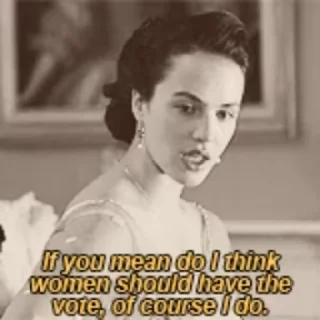 😎 emoji the sweetest girl Sybil Crawley Telegram sticker 8 of 35