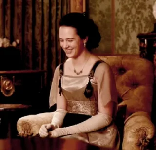 🤭 emoji the sweetest girl Sybil Crawley Telegram sticker 5 of 35