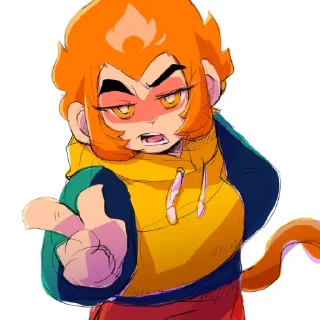 Sticker from monkie kid