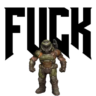 ⭐ emoji - doom slayer. Telegram sticker 13 of 62