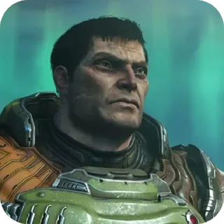 Sticker from - doom slayer.