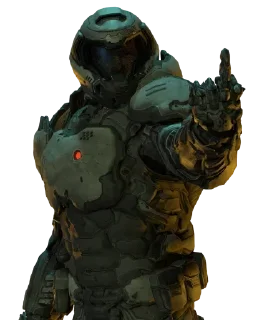 ⭐ emoji - doom slayer. Telegram sticker 19 of 62