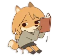😒 emoji Fox School Girl Telegram sticker 19 of 40