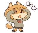 😵 emoji Fox School Girl Telegram sticker 14 of 40