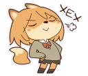 😤 emoji Fox School Girl Telegram sticker 15 of 40
