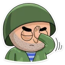 😑 emoji Солдат @TgSticker Telegram sticker 9 of 37