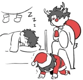 🎅 emoji Ryu Min @Manhwa_stickers Telegram sticker 15 of 41