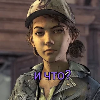 😑 emoji Clem TWD Telegram sticker 7 of 40