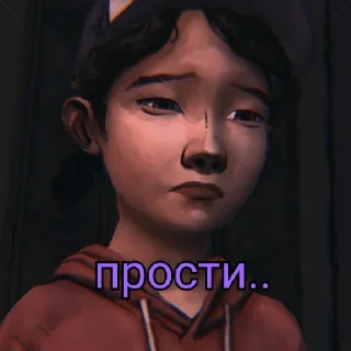 🙁 emoji Clem TWD Telegram sticker 17 of 40