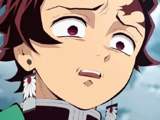 😬 emoji Tanjiro @anime_sticks Telegram sticker 20 of 25