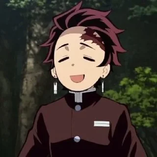 😄 emoji Tanjiro @anime_sticks Telegram sticker 9 of 25