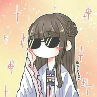 😎 emoji animestickerspackby @sliverweaver Telegram sticker 7 of 106