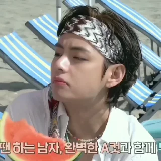 🥵 emoji ʙᥙɯᥱнκᥲ ян. @fancamstaehyung by @offstikbot Telegram sticker 11 of 25