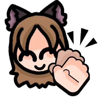 👏 emoji Аня крашиха вау вау вау Telegram sticker 7 of 12