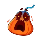 😨 emoji Mamkin Pumpkin Telegram sticker 4 of 17