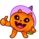 Sticker from Pumpkin Cat