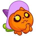 🥺 emoji Pumpkin Cat Telegram sticker 18 of 20