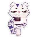 ☕ emoji Бумажный тигр Руммка :: @stickroom Telegram sticker 23 of 48