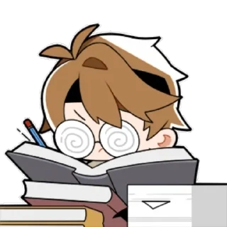 🥸 emoji Luke's Chibi Stickers Telegram sticker 23 of 25