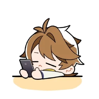 😒 emoji Luke's Chibi Stickers Telegram sticker 13 of 25