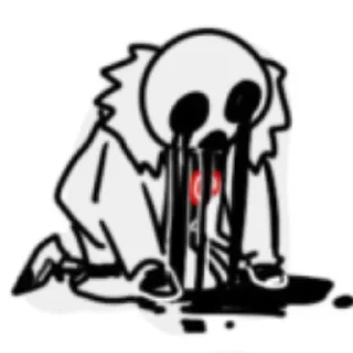 😶 emoji KILLER SANS 2 // @b0o_p33ka Telegram sticker 15 of 119