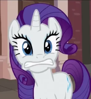 🥴 emoji @mlpstickers Rarity Animated #1 Telegram sticker 14 of 50